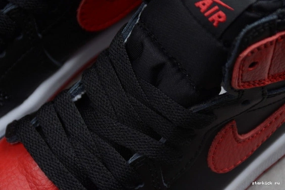 Red  555088 Banned 001 001  Bred Jordan 555088 High Black OG Retro 1 Air Kid Kids 0918
